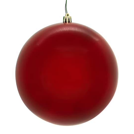 Vickerman 6" Red Pearl Seamless Ball UV Drilled Ornaments, 4ct. | Michaels®